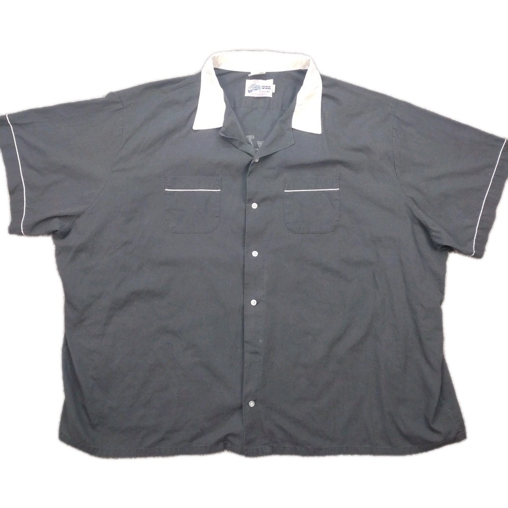 VINTAGE Tony Soprano Style Rockabilly Bowling Shirt 6XL BADDABING Club Cruisin